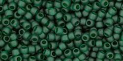 TOHO seed beads - Transparent-Frosted Green Emerald (11-939F) 11/0, 10 gram TOHO