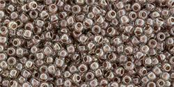TOHO Seed Beads - Inside-Color Crystal/Antique Plum-Lined 11/0, 10g TOHO