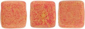 CzechMates Tile Beads - Pacifica Strawberry, 25-pack CzechMates
