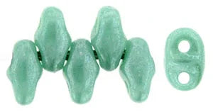 miniDUO - Luster Turquoise Green, 10 gram Matubo