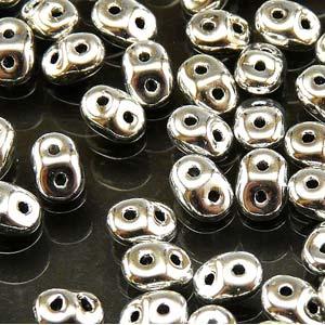 SuperDuo - Full Labrador / Silver, 10 gram Matubo