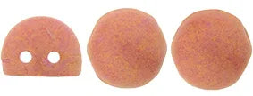 CzechMates Cabochon - Pacifica Watermelon 7mm 2- håls, - 10-pack CzechMates