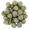 CzechMates Cabochon - Pacifica Poppy Seed 7mm 2-håls, 10-pack CzechMates