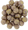 CzechMates Cabochon - Pacifica Fig 7mm 2-håls, 10-pack CzechMates