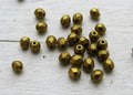 Tjeckiska Firepolish - Matte Metallic Aztec Gold 4 mm, 50-pack Hilmas Pyssel
