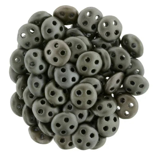 CzechMates QuadraLentil - Matte Metallic Leather 6mm, 10 gram CzechMates