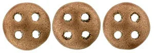 CzechMates QuadraLentil - Matte Metallic Copper 6mm, 10 gram CzechMates