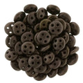 CzechMates QuadraLentil - Matte Dark Bronze 6mm, 10 gram CzechMates