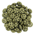CzechMates QuadraLentil - Metallic Suede Gold 6mm, 10 gram CzechMates
