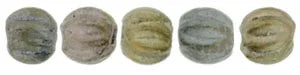 Tjeckiska Melon Round - Matte Metallic Leather 3mm 50-pack Hilmas Pyssel