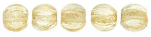 Tjeckiska Melon Round - Luster Transparent Champagne 3mm 50-pack Hilmas Pyssel