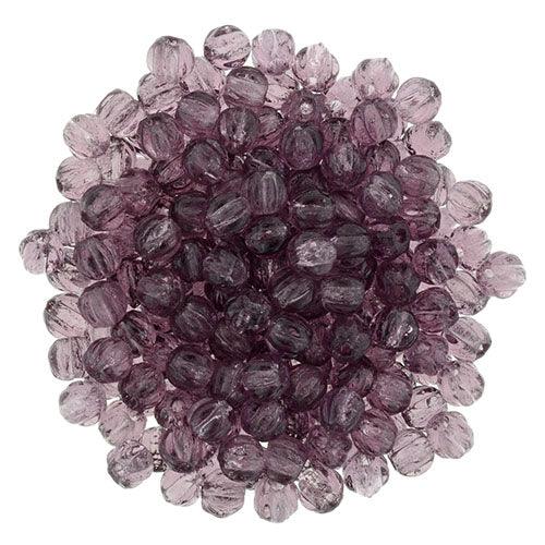 Tjeckiska Melon Round - Amethyst 3mm 50-pack Hilmas Pyssel