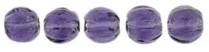 Tjeckiska Melon Round - Tanzanite 3mm 50-pack Hilmas Pyssel