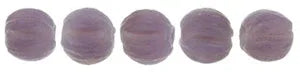 Tjeckiska Melon Round - Milky Amethyst 3mm 50-pack Hilmas Pyssel