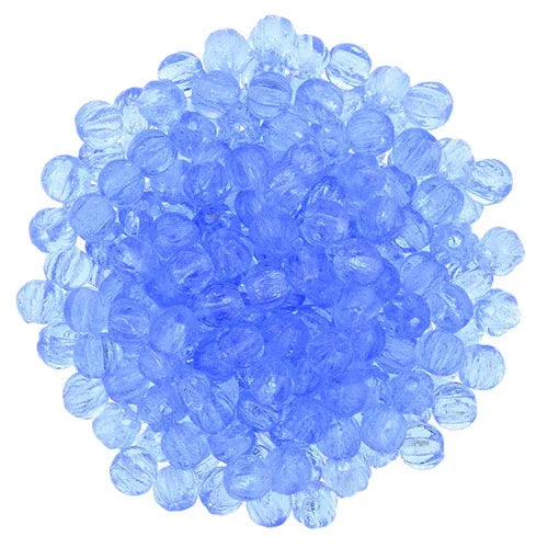 Tjeckiska Melon Round - Sapphire 3mm 50-pack Hilmas Pyssel