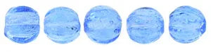 Tjeckiska Melon Round - Sapphire 3mm 50-pack Hilmas Pyssel