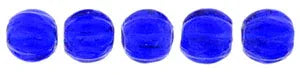 Tjeckiska Melon Round - Cobalt 3mm 50-pack Hilmas Pyssel