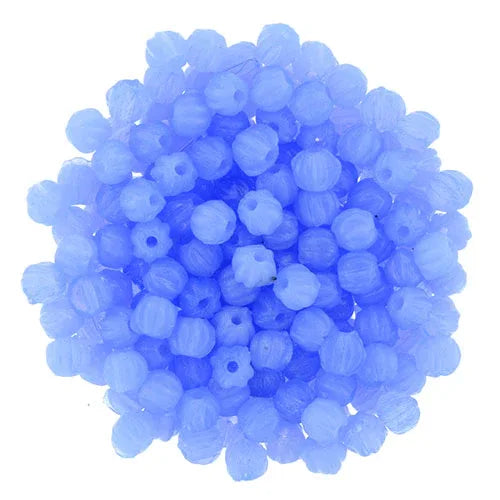Tjeckiska Melon Round - Opal Sapphire 3mm 50-pack Hilmas Pyssel