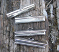 Ändfäste platta band Silverfärgad - Bredare modell, 25 mm, 4-pack Grekisk Metall