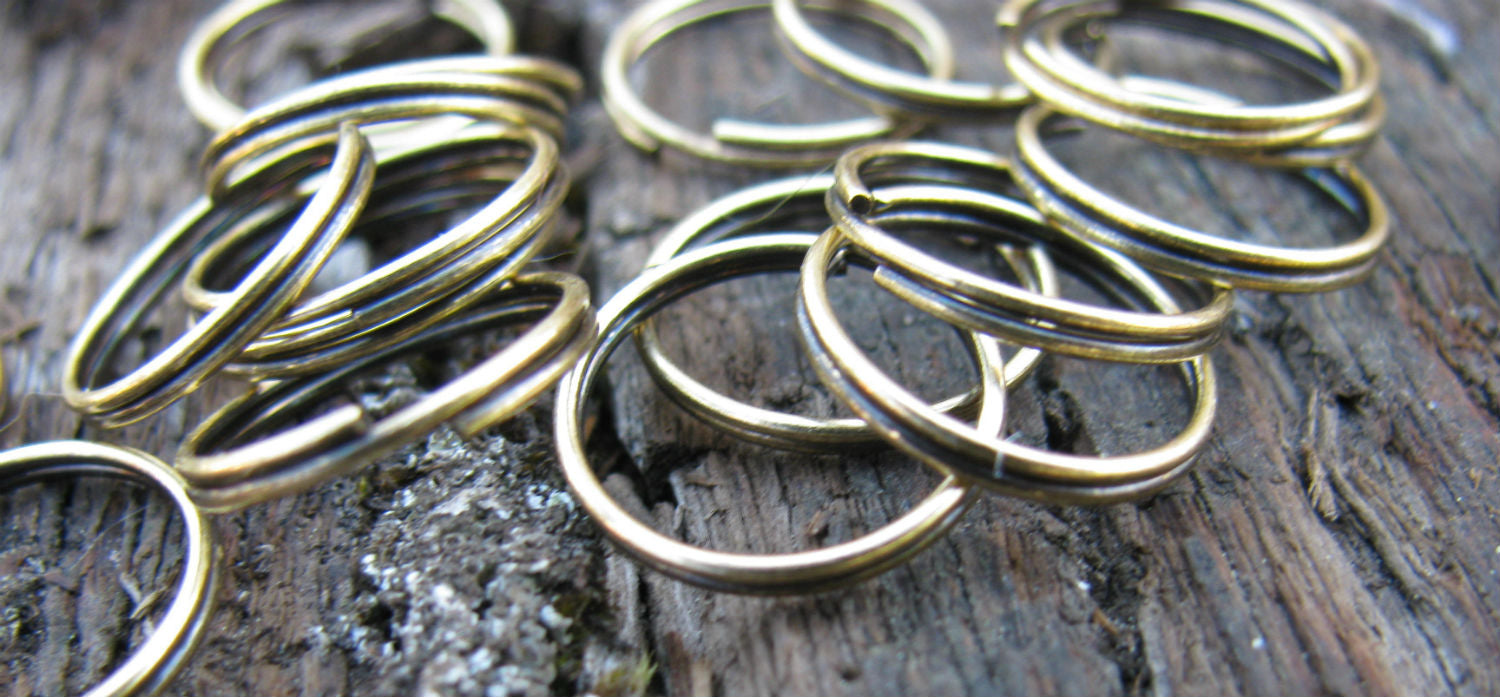 Motringar Bronsfärgade - 12mm, 20-pack Grekisk Metall