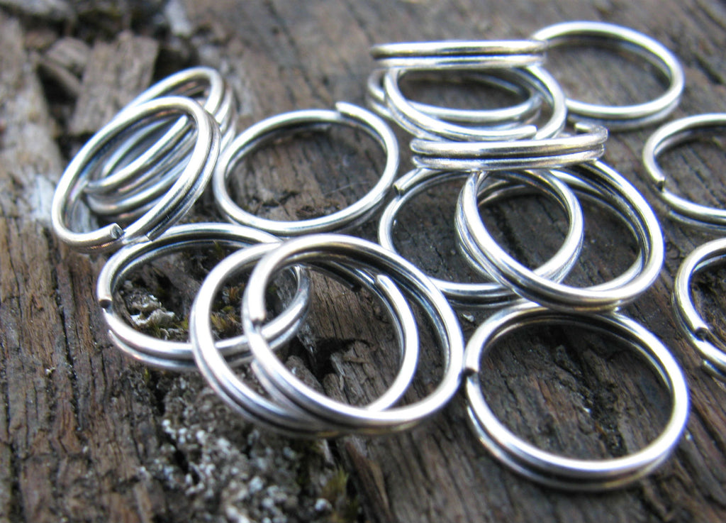 Motringar Silverfärgade - 10mm, 20-pack Grekisk Metall