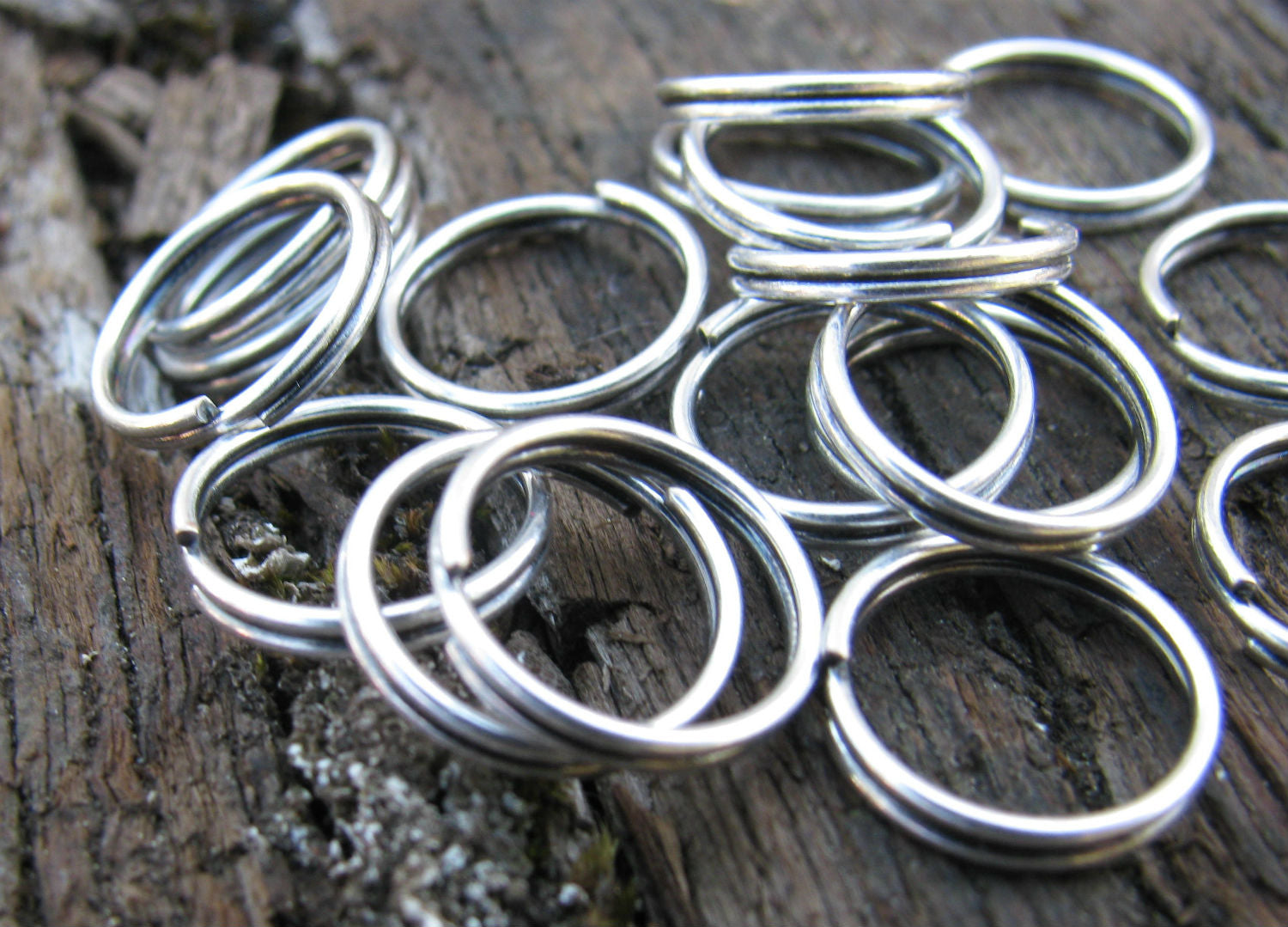 Motringar Silverfärgade - 10mm, 20-pack Grekisk Metall