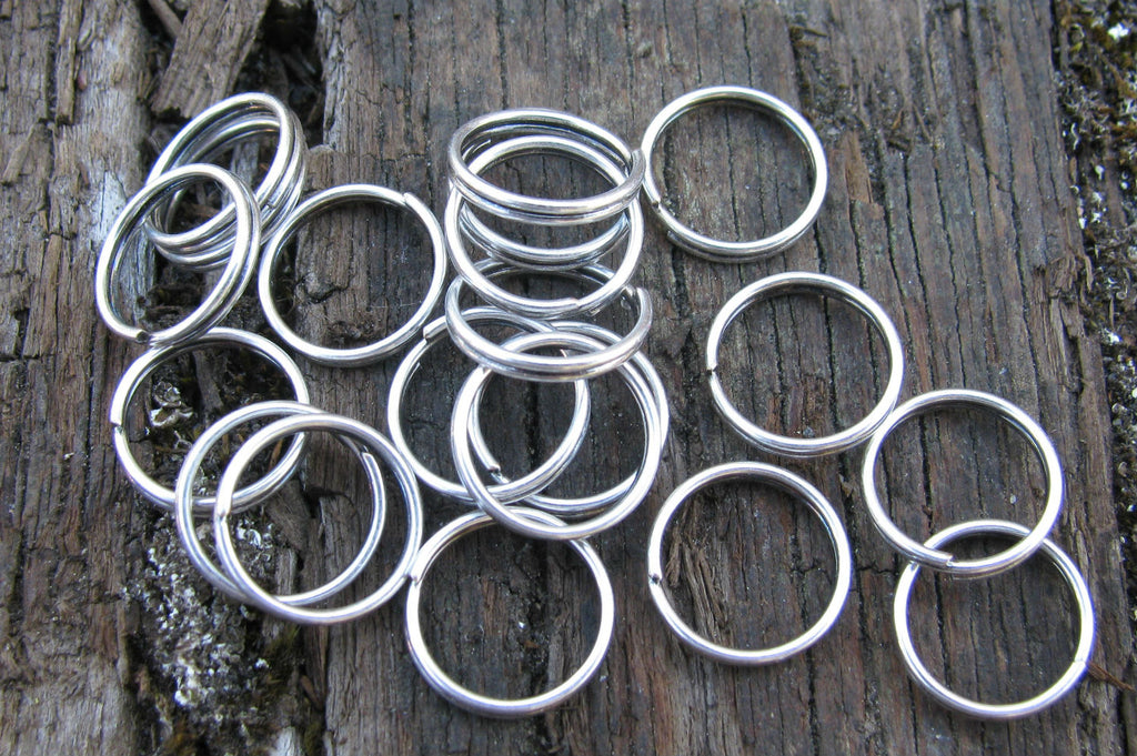Motringar Silverfärgade - 10mm, 20-pack Grekisk Metall