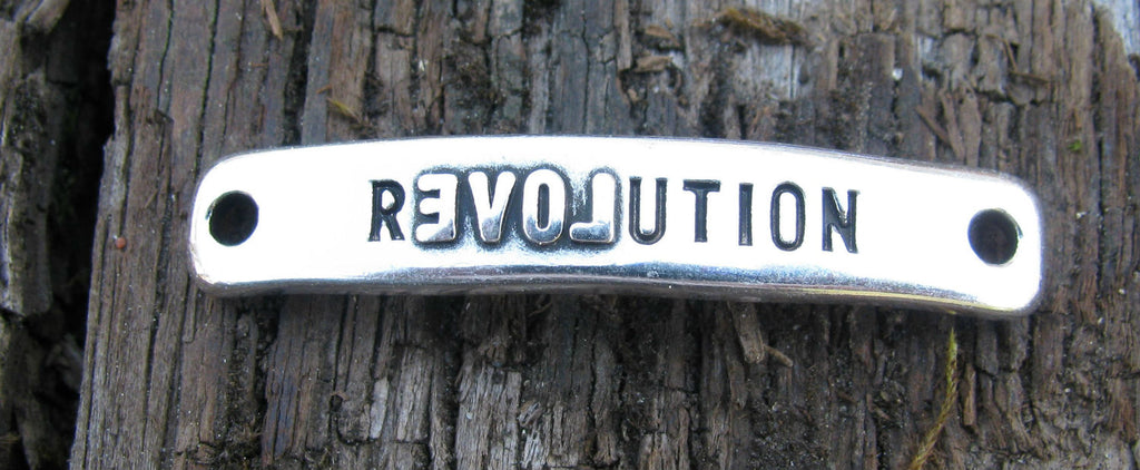 Connector Silverfärgat - Revolution 40x7mm 1 styck Grekisk Metall