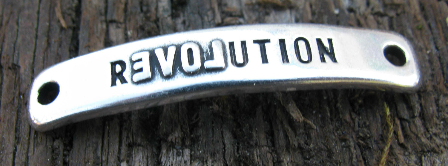 Connector Silverfärgat - Revolution 40x7mm 1 styck Grekisk Metall