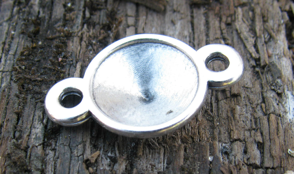 Connector Silverfärgad - för Rivoli 12mm 1 Styck Grekisk Metall