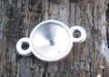 Connector Silverfärgad - för Rivoli 12mm 1 Styck Grekisk Metall