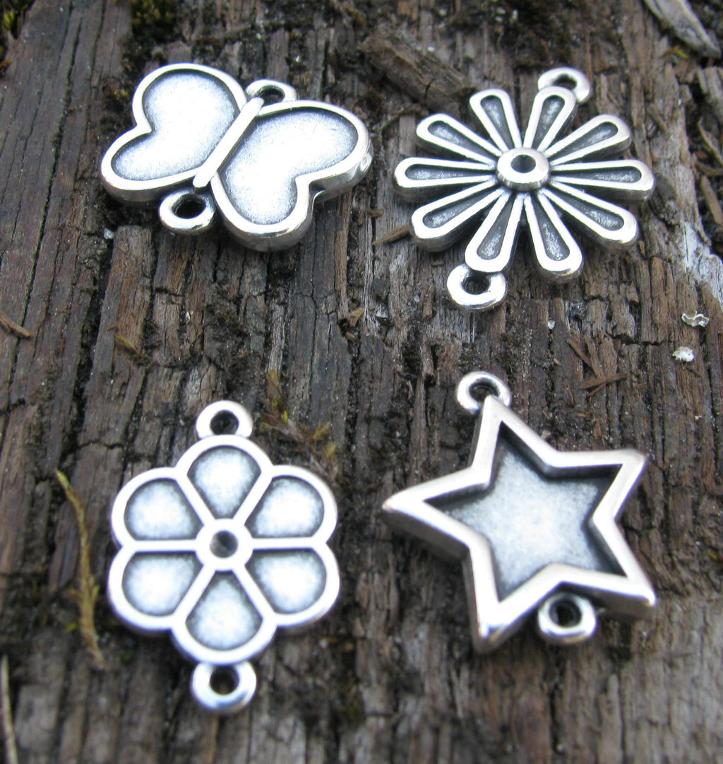 Connector Silverfärgad - SommarMix 4-pack Grekisk Metall