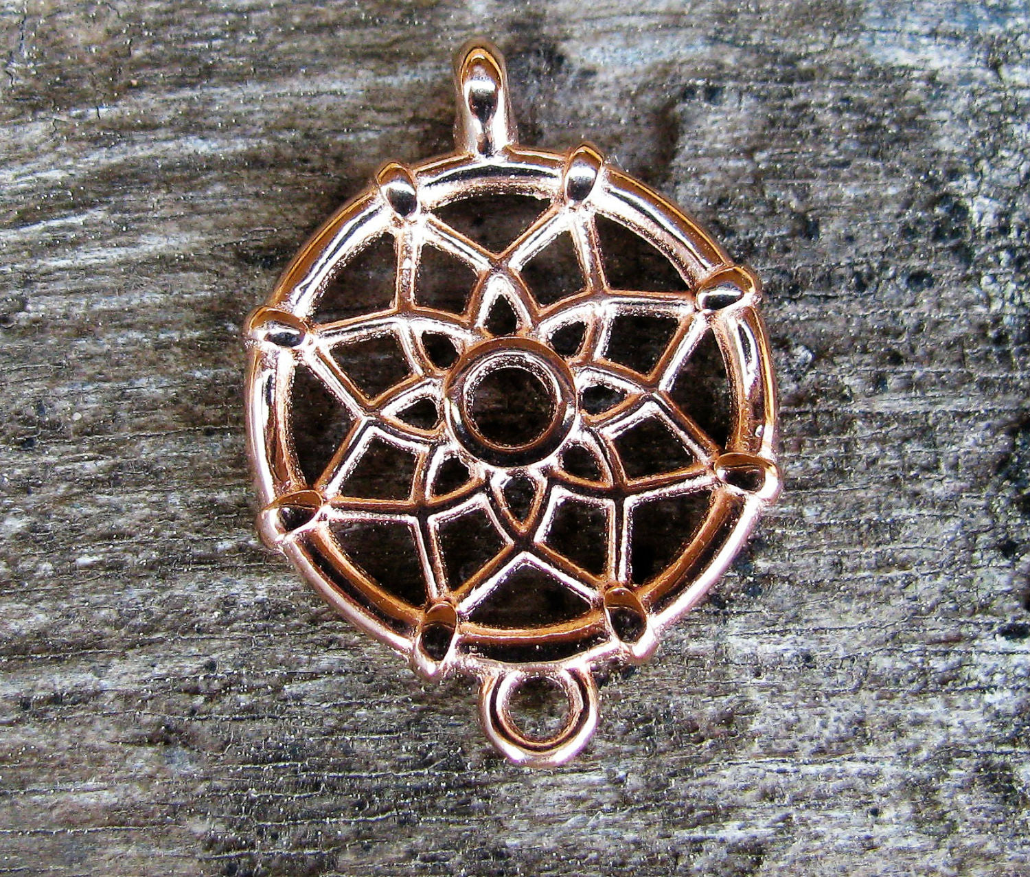 Connector Roséguldfärgad - Drömfångare, 1 styck Grekisk Metall
