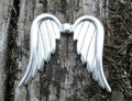 Mellandel Silverfärgade - Änglavinge 34x32 mm 1 styck Grekisk Metall