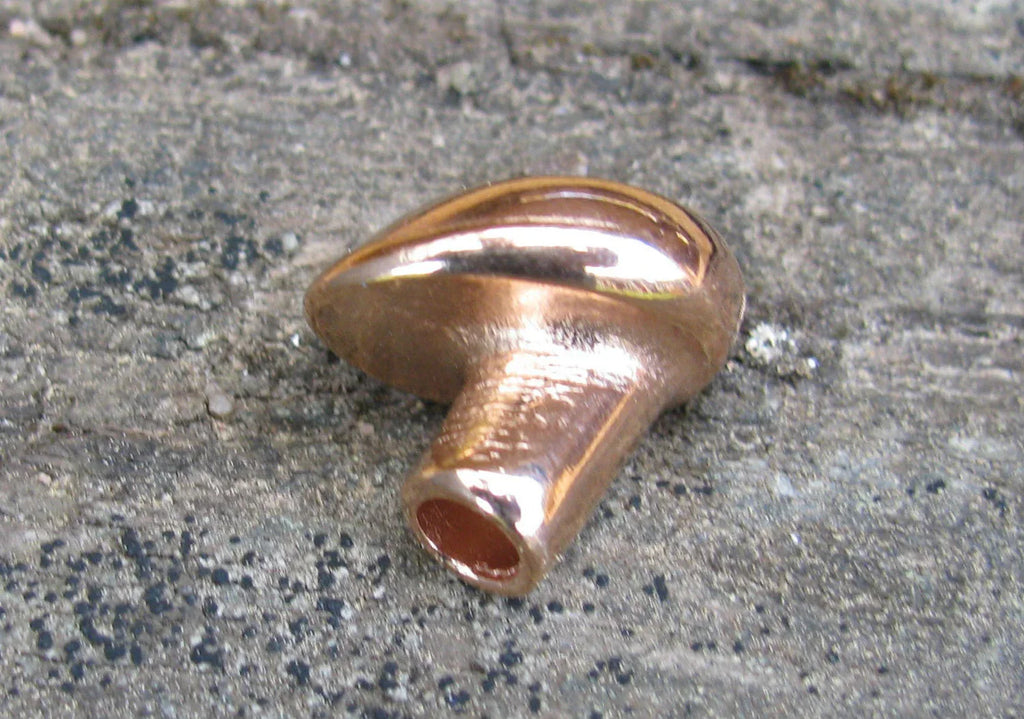 Lås Roséguldfärgat - Runda band och Rivoli 12mm 1 styck Grekisk Metall