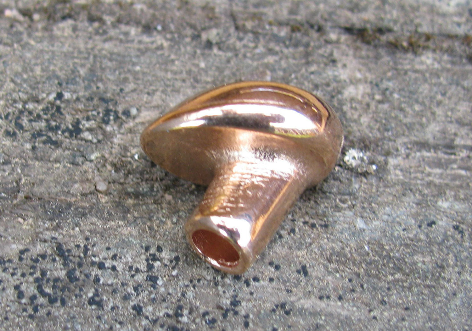 Lås Roséguldfärgat - Runda band och Rivoli 12mm 1 styck Grekisk Metall