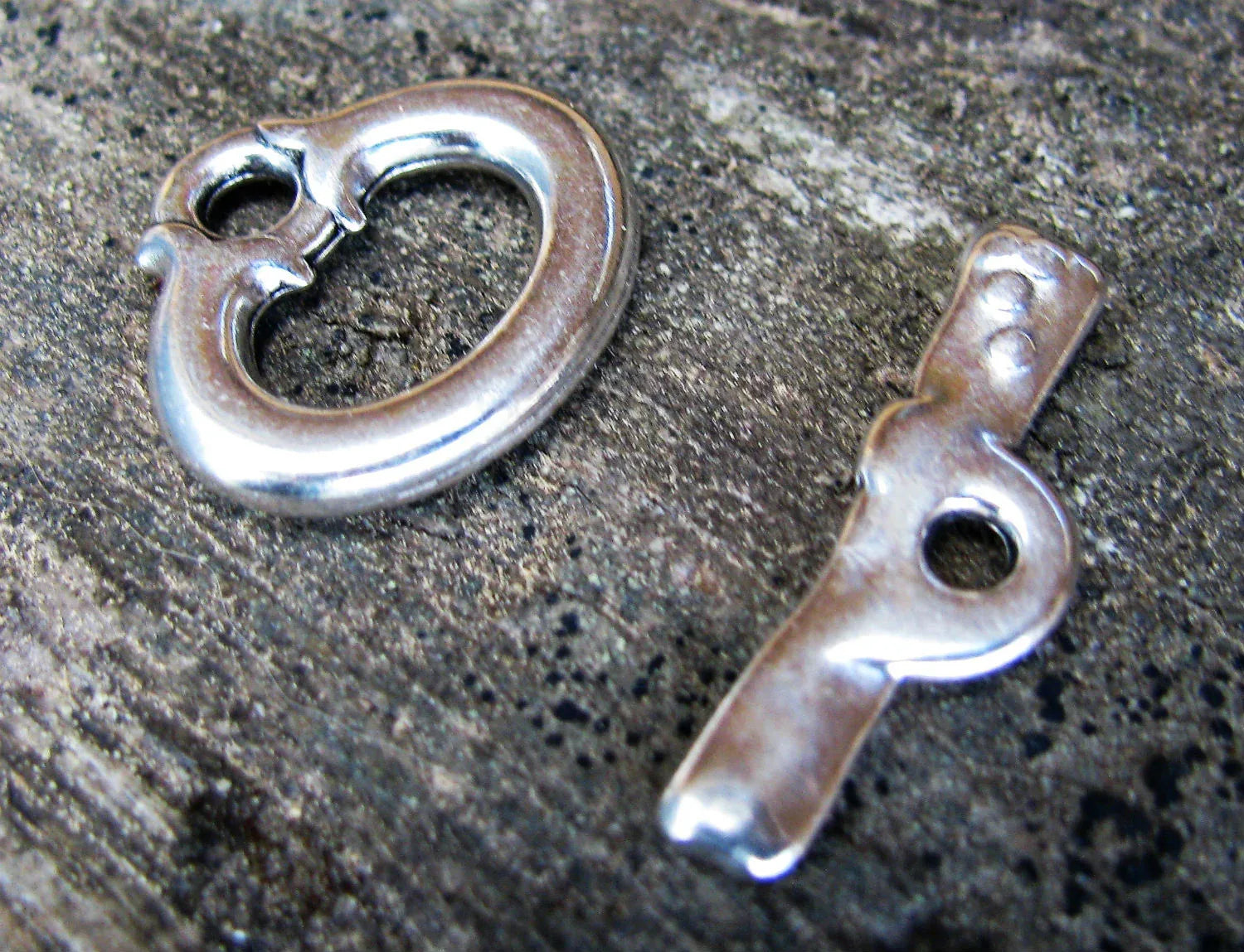 Stavlås Silverfärgat - Oval med prickar 1 set Grekisk Metall