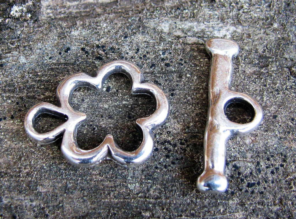 Stavlås Silverfärgat - Blomma 1 set Grekisk Metall