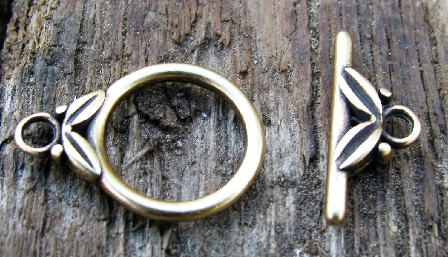 Stavlås Bronsfärgat - Runt med blad 1 set Grekisk Metall