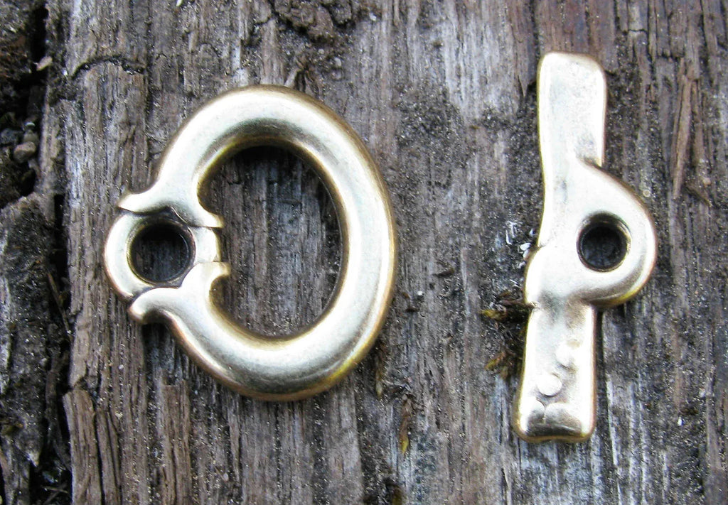 Stavlås Bronsfärgat - Oval med prickar 1 set Grekisk Metall