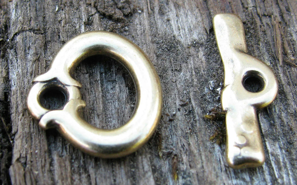 Stavlås Bronsfärgat - Oval med prickar 1 set Grekisk Metall