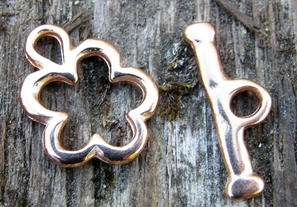 Stavlås Roséguldfärgat - Blomma 1 set Grekisk Metall