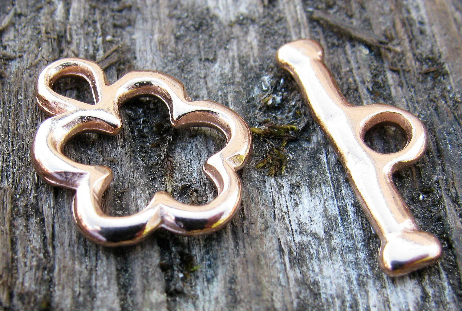 Stavlås Roséguldfärgat - Blomma 1 set Grekisk Metall