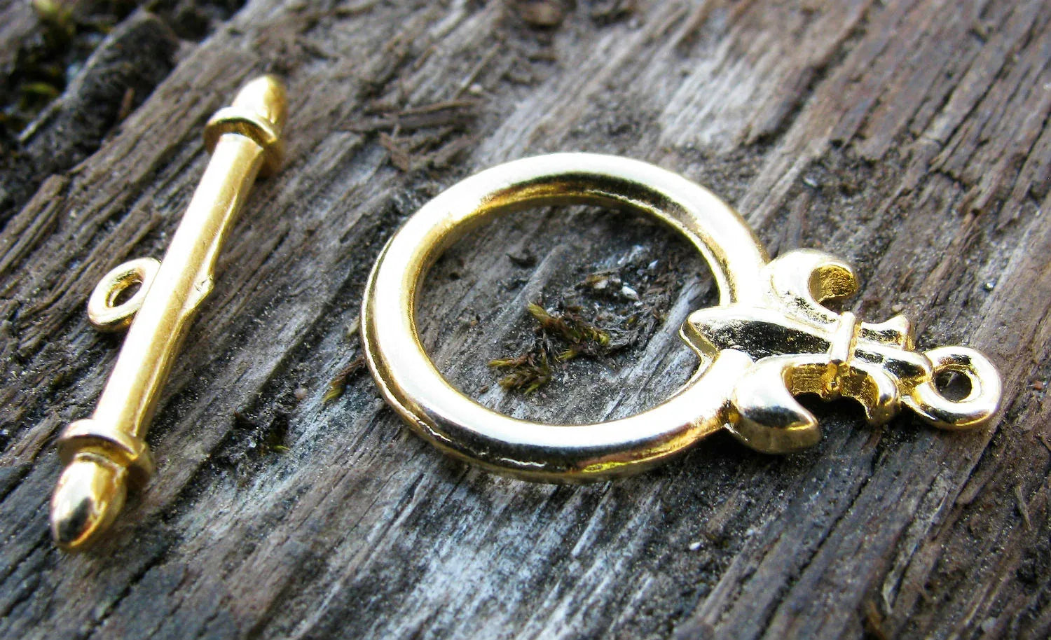 Stavlås Guldfärgat - Runt med Fransklilja 1 Set Grekisk Metall