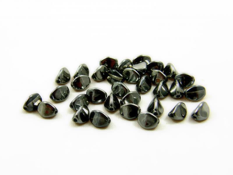 Pinch Bead - Hematite 5mm (50-pack) Hilmas Pyssel
