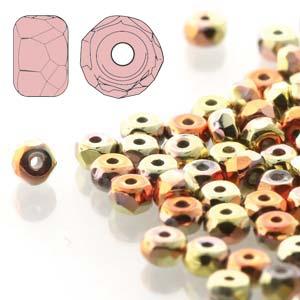Facetterad Micro Spacers - California Gold 2x3mm, 6 gram Hilmas Pyssel
