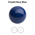 Preciosa Pearl Round - Maxima Navy Blue 8 mm, 1 strand