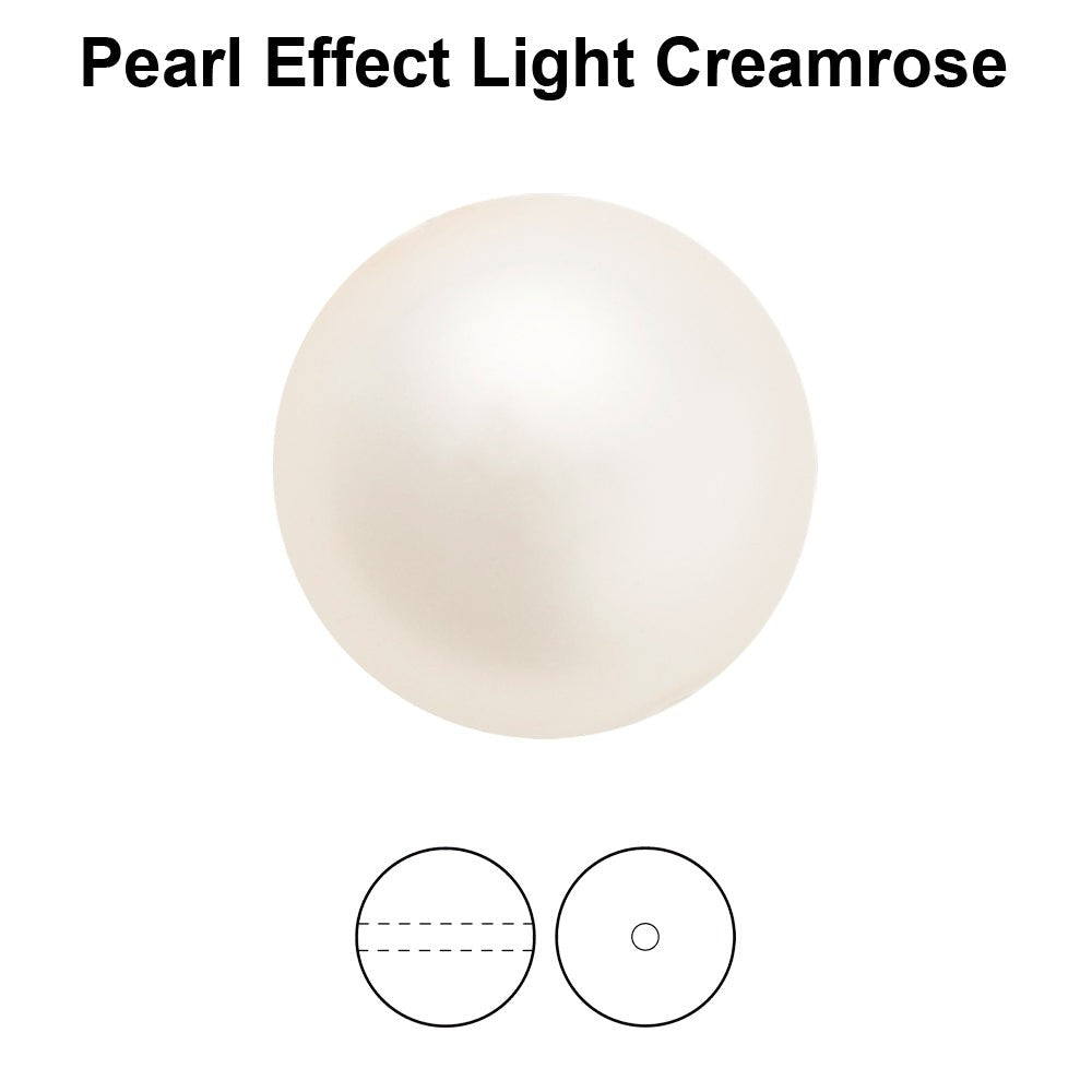 Preciosa Pearl Round - Maxima Lt Creamrose 8 mm 40-pack