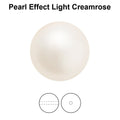 Preciosa Pearl Round - Maxima Lt Creamrose 8 mm 40-pack