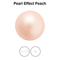 Preciosa Pearl Round - Maxima Peach 4 mm, 50- pack